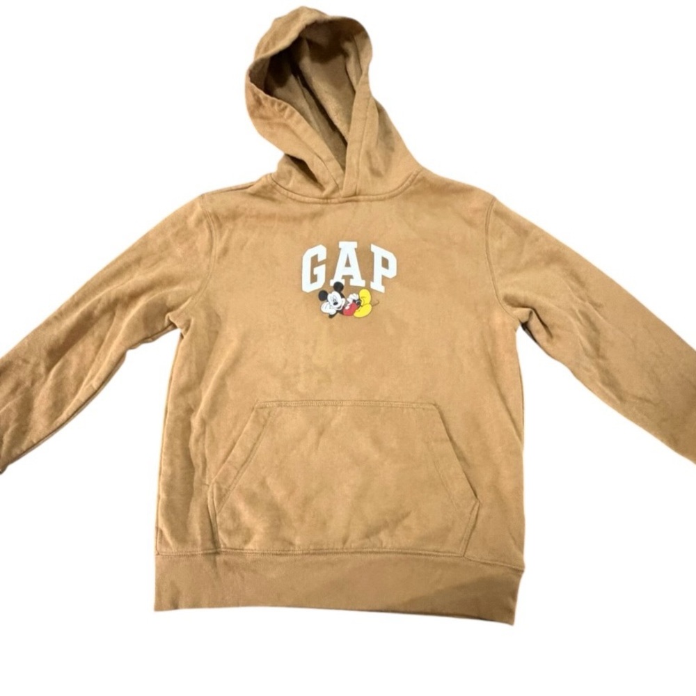 GAP Kids Tan Hoodie with Mickey Graphic. Used
